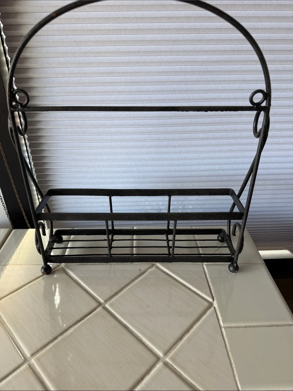 Black Metal Wall Rack by